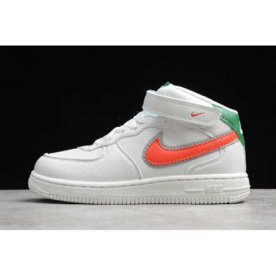 Nike Çocuk Air Force 1 Mid Hawkins High Beyaz / Yeşil Kaykay Ayakkabı Türkiye - PB3C7VOO